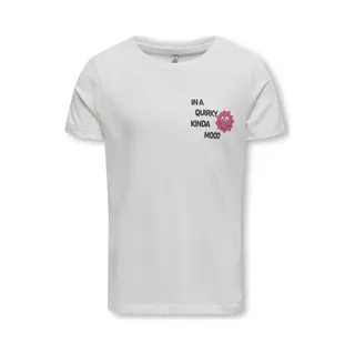 Only Koglana Life S/S O-Neck Top Box Jrs Meisjes T-shirt - Maat 122/128