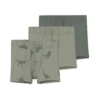 Name It Nmmtights 3P Agave Green Dino Noos Jongens Onderbroek - Maat 104
