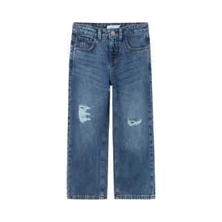 Name It Mädchen Girl Wide Fit Weite Jeans, Dark Blue Denim, 152 Eu