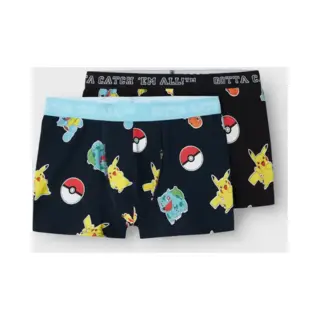 Name It Jungen Nkmasgar Pokemon 2p Boxer Noos Sky Nachtwäsche Set, Schwarz, 122-128 Eu