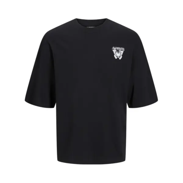 Jack & Jones - Heren Tee Ss Charge Oversize Fit Tee - Zwart - Maat M thumbnail