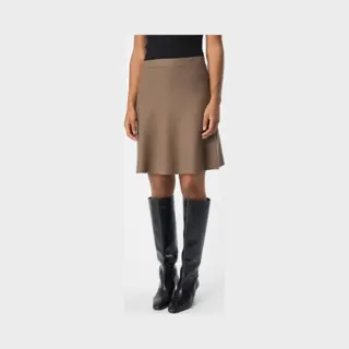 Object Collectors Item Object Objreynard Hw Short Knit Skirt Dames - Korte Rok - Bruin - Maat Xl