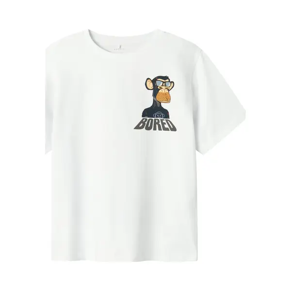 Name It T-shirt Jongens - Wit - NKMdyn - Maat 122/128 thumbnail