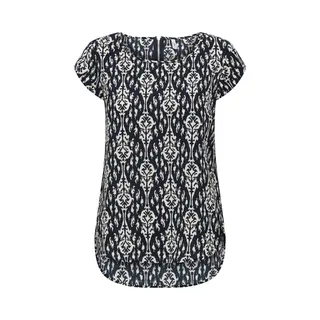 Only Blouse 'ONLVic' Donkerblauw / Offwhite