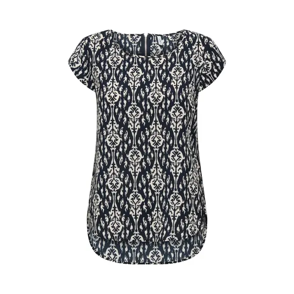 Only Blouse 'ONLVic' Donkerblauw / Offwhite thumbnail