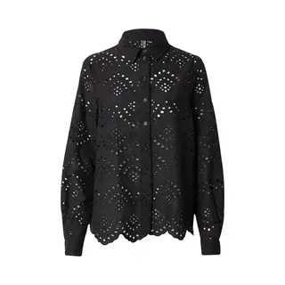 Pieces Spitzenbluse Pcvilde Ls Shirt Wvn Noos