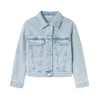 Name It Meisjesjas Van Gerecycled Katoen Gebleekt Denim