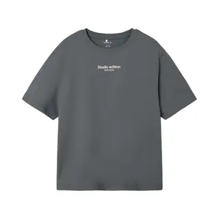 Name It Shirt 'NKMBrody' Donkergrijs / Wit