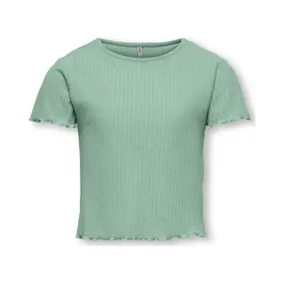 Only Kognella S/S O-Neck Top Noos Jrs Meisjes Top - Birds Egg Green