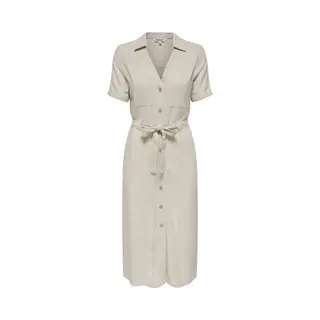 Only Damen Onlsiesta Ss Linen Bl Shirt Dress Pnt, Moonbeam, Xs