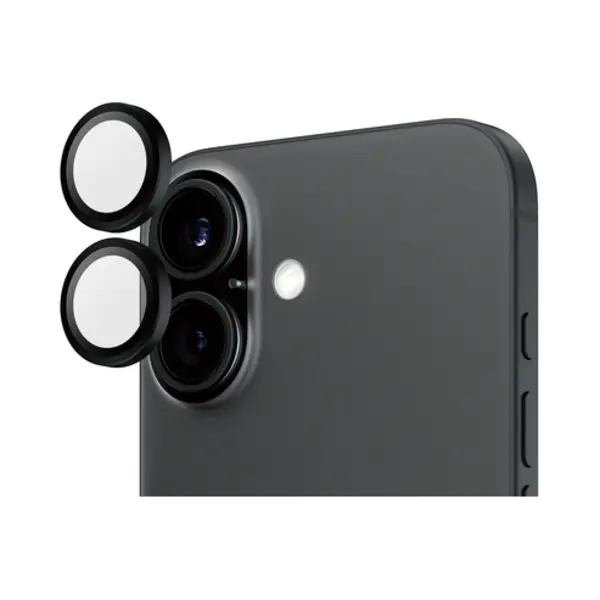 PanzerGlass ® Hoops® Schwarz Kameraschutz iPhone 16 | 16 Plus thumbnail