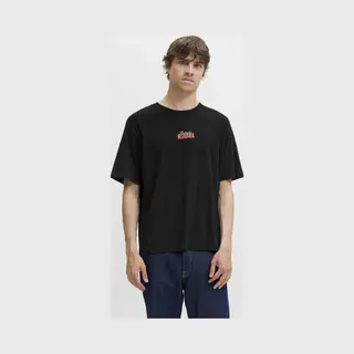 Jj Rebel Shirt 'Jrebjim' Oranje / Zwart / Wit