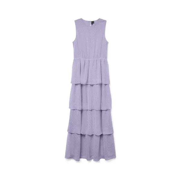 Vero Moda - Vmmelisa Sl Layer Maxi Dress Wvn Ga - Dames - Maxi Jurken thumbnail