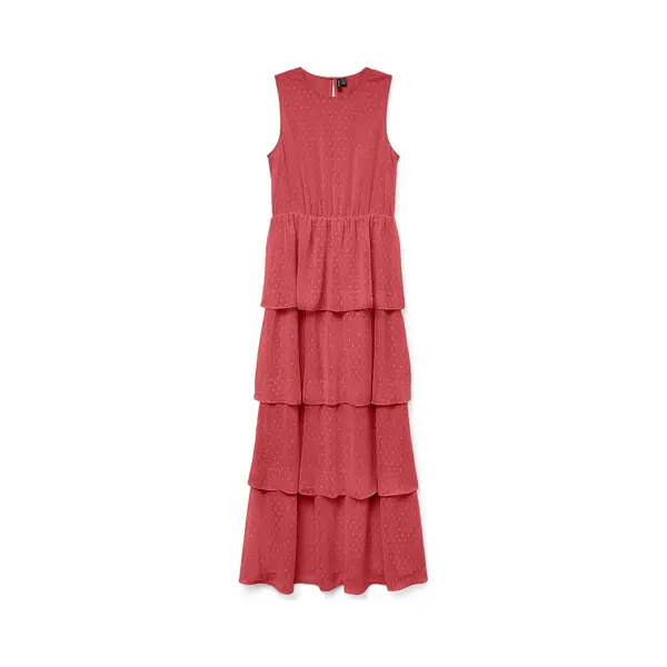 Vero Moda - Vmmelisa Sl Layer Maxi Dress Wvn Ga - Dames - Maxi Jurken thumbnail