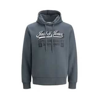 Jack & Jones Trui Jjelogo Sweat Hood 2 Col 25/26 Noos 12279649 Stormy Weather Mannen Maat - M