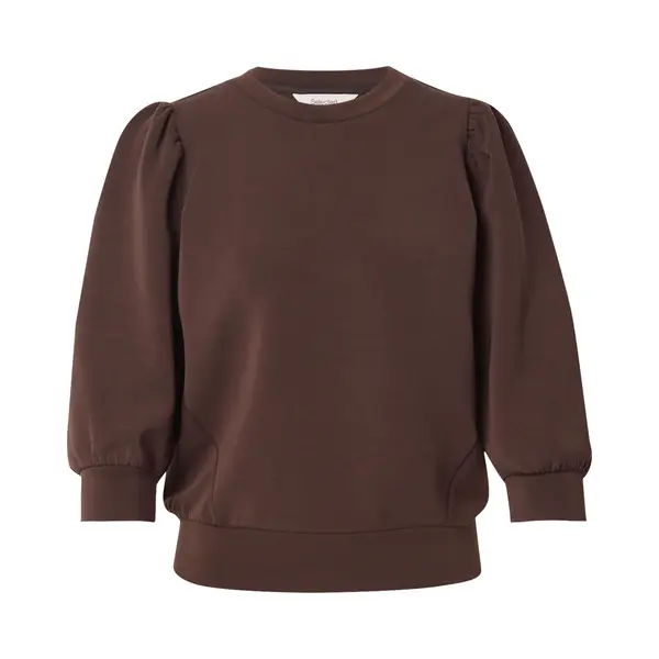 Selected Sweatshirt 'SLFTenny' Chocoladebruin thumbnail