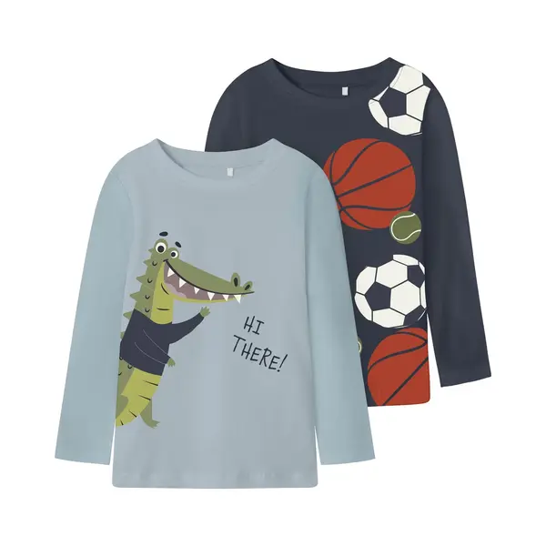Name It - Nmmkingston 2P Ls Nreg Top Pb - Jongens - Lange Mouwen Shirts thumbnail