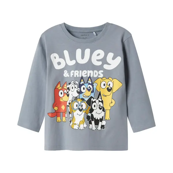 Name It Shirt 'NMMalex' Blauw / Duifblauw / Geel / Wit thumbnail