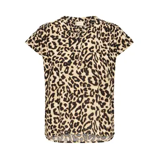 Fransa, Damen, Blusen, Ease 1, Mehrfarbig, Braun, (L)