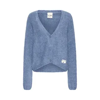 Ichi, Damen, Pullover, Gilet Ihblarisa Ca, Blau, (Xl)