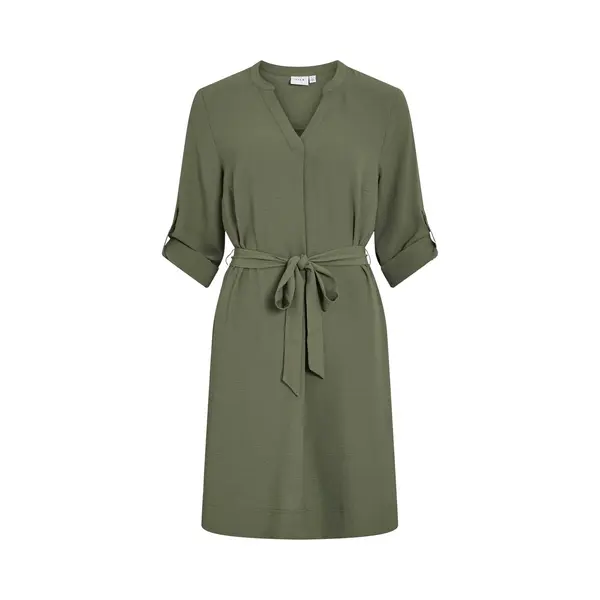 Vila - Vijosa 3/4 V-Neck Dress - Dames - Mini Jurken thumbnail