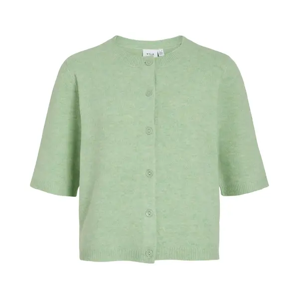 Vila Strickjacke "Viliga 2/4 O-Neck Knit Cardigan - Noos" Materialmix, Regular Fit thumbnail