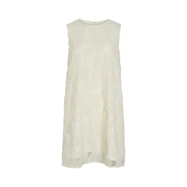 Vila - Vigamma O-Neck S/L Short Dress/Dc - Dames - Mini Jurken thumbnail