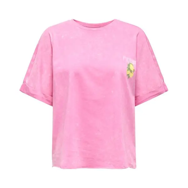 Only Kurzarmshirt Onlminna Life S/S Print Top Cs Jrs Mit Print Auf Der Vorder- Und Rückseite thumbnail