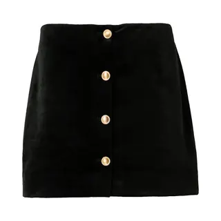 Only - Onlelsy Life Hw Short Velvet Skirt Tlr - Meisjes - Rokken