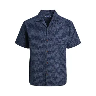 Jack & Jones Jack&Jones - Jprbluwinson Print Dobby S/S Shirt Ln - Heren - Overhemden