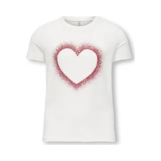 Only Girls Shirt 'Kogcandy' Robijnrood / Wit