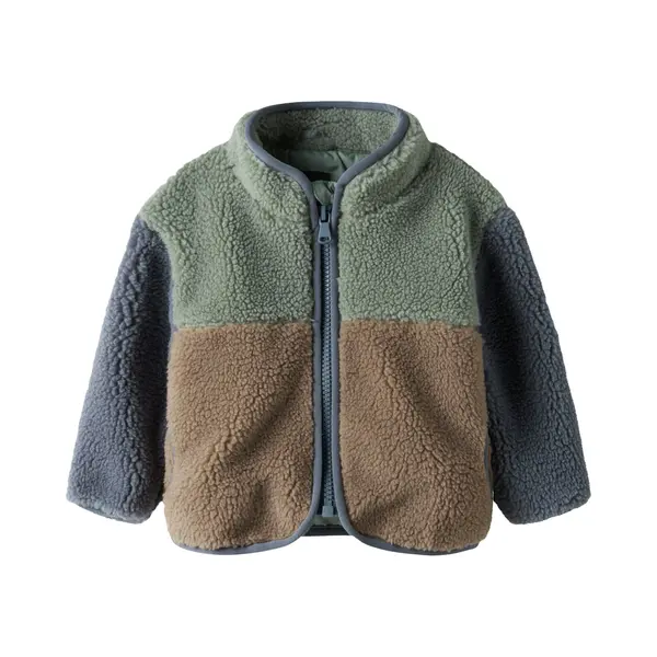 Name It Fleece Jas 'Nbmmimba' Donkerblauw / Bruin / Spar thumbnail