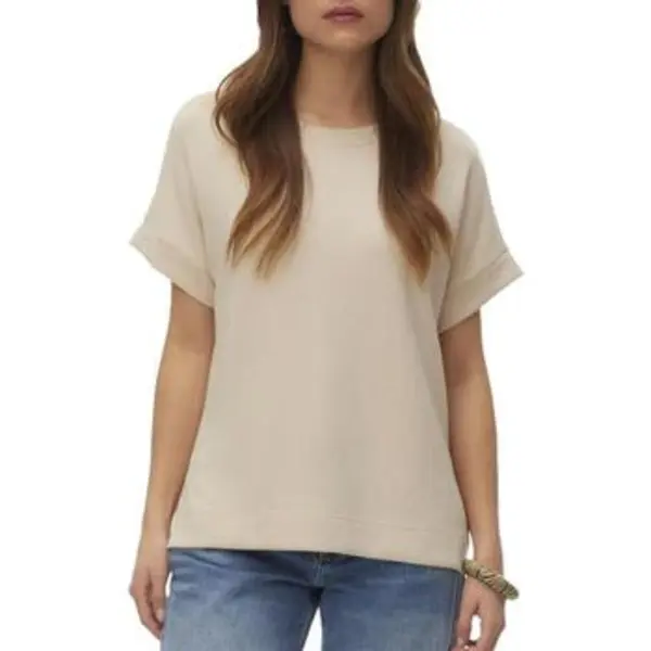Vero Moda T-Shirt 10339414-Oat thumbnail