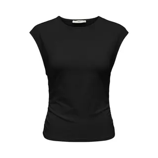 Only Top Onlmira Capsl Ruching Top Jrs Noos 15367938 Black Dames Maat - M