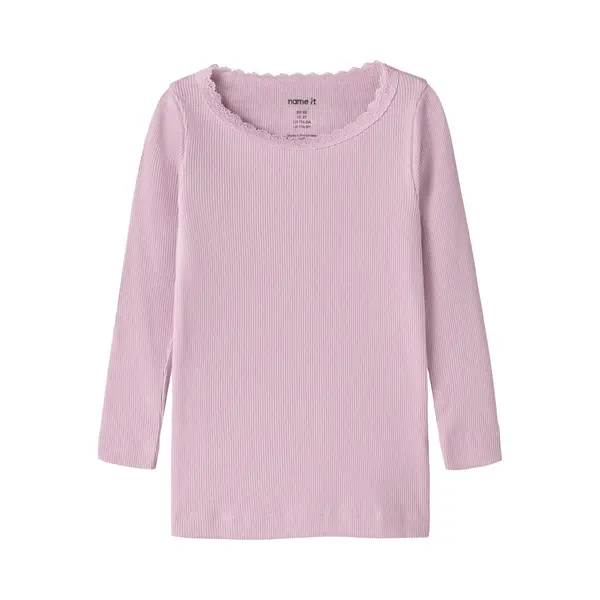 Name It Mädchen Nmfkab Ls Top Noos, Fragrant Lilac, 134/140 Cm thumbnail