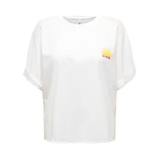 Only Bedrukt T-shirt Met Korte Mouwen