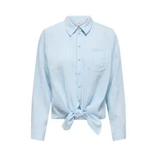 Only - Onllecey Ls Knot Shirt Noos Wvn - Dames - Blouses