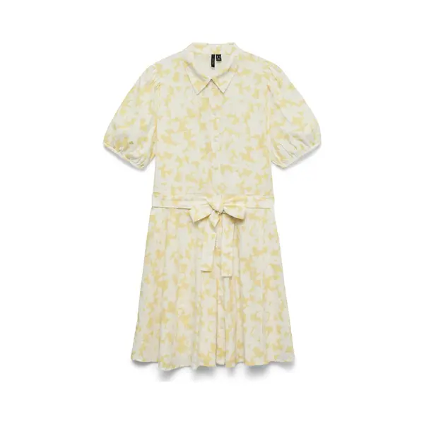 Vero Moda - Vmdicthe 2/4 Short Volume Dress Wvn Ga - Dames - Mini Jurken thumbnail