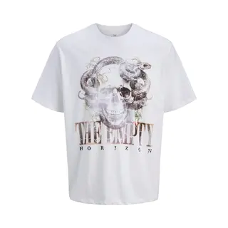 Jack & Jones Shirt 'Jorband' Bruin / Zwart / Wit
