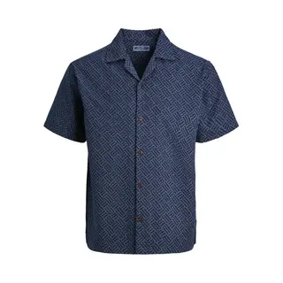 Jack & Jones Jack&Jones - Jprbluwinson Print Dobby S/S Shirt Ln - Heren - Overhemden