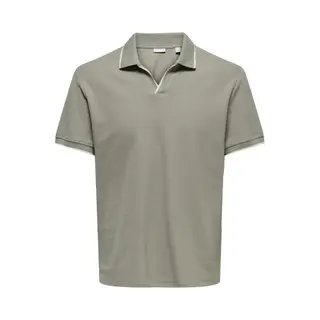 Only & Sons Poloshirt Onsaston Reg Ss Frml Resort Polo 22037424 Laurel Oak/egret Mannen Maat - S
