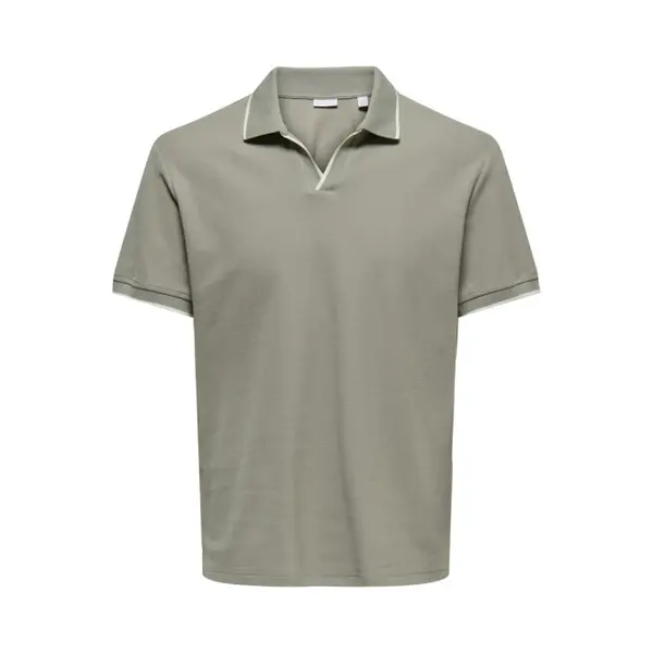 Only & Sons Poloshirt Onsaston Reg Ss Frml Resort Polo 22037424 Laurel Oak/egret Mannen Maat - S thumbnail