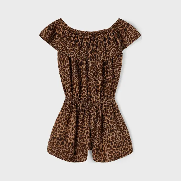 Name It Mädchen Nkfvinaya Ss Playsuit Fffff Noos, Black, 152 Cm thumbnail