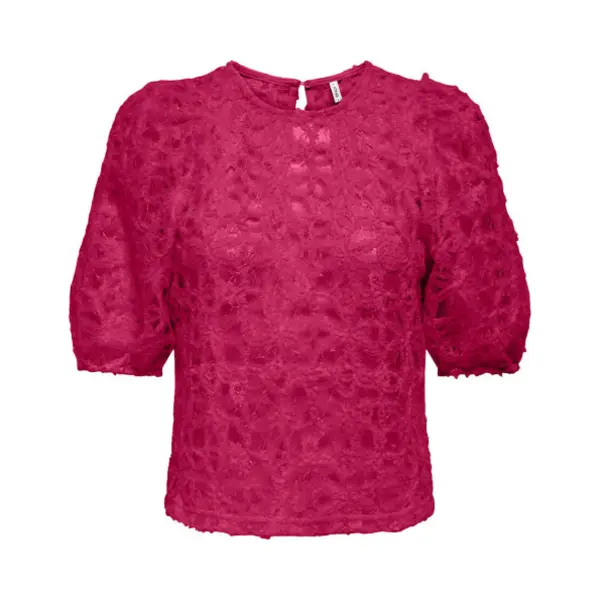 Only - Onlbenia S/S O-Neck Lace Top Jrs - Meisjes - Blouses thumbnail