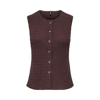 Only Jerseyweste "Onlilse S/L Structure Vest Jrs Noos" Kunstfaser, Rundhalsausschnitt