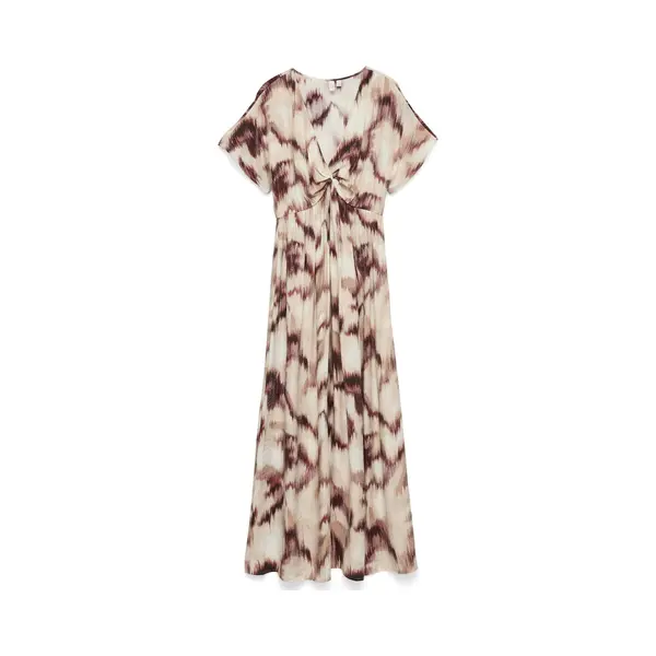 Vero Moda - Vmkaterina Ss V-Neck Ankle Dress Wvn Btq - Dames - Maxi Jurken thumbnail