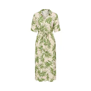 Jdy Jurk 'Jdystarsezen' Beige / Groen