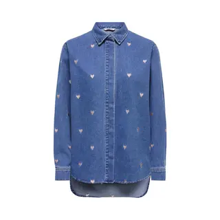 Only Blouse 'Onlvera' Blauw Denim / Oudroze