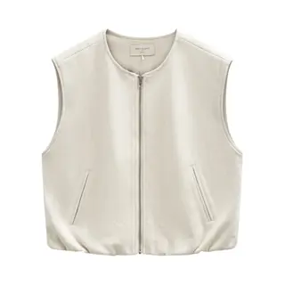 Freequent Gilet Fqduva Waistcoat 207699 Moonbeam Dames Maat - Xl