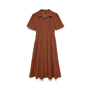 Vero Moda - Vmray Ss Calf Corduroy Dress Wvn Exp - Dames - Mini Jurken